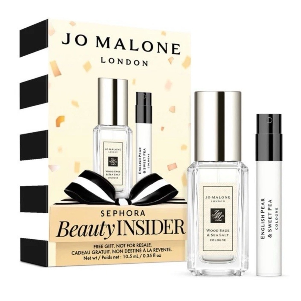 New in Box Jo Malone English Pear+Sweet Pea & Wood Sage+Sea Salt~Sephora Insider